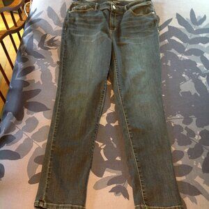 Chicos Platinum Collection Jegging Jeans Distressed Blue 2 12 L